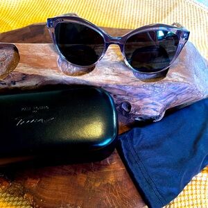 Kate Young For Tura Ted Baker London Cat Eye Lilac Sunglasses